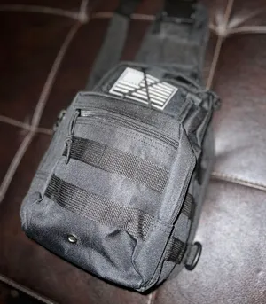 Tactical Sling Carry Tote. Black thumbnail 9