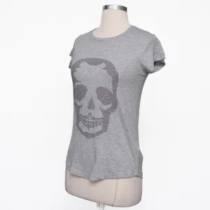 Zadig & Voltaire -‎ New! Skull Cotton & Modal T-shirt - Navy thumbnail 7