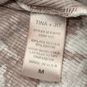 Anthropologie Tina + Jo Sleeveless Bleach Dye Twist Tunic Mini Dress thumbnail 9