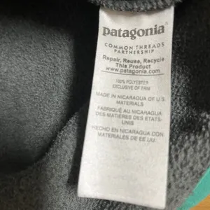 Patagonia Synchilla Snap-T Fleece Pullover Jacket Logo Gray Teal Women’s Size XS thumbnail 10