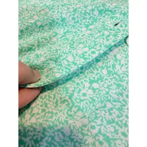 Aura Womens Mint Green Floral Button‎ Front Maxi Dress Cap Sleeve Pockets XS thumbnail 6
