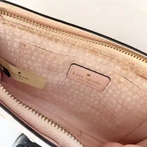 Kate Spade Pink Leather Clutch w/Wrist Strap & Embellished with Brass‎ Studs thumbnail 3