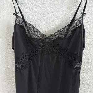 Victoria's Secret Black Lace Slip Nightie Chemise Small thumbnail 4