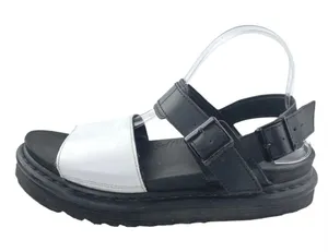 Dr. Martens Voss Hydro Black Leather Ankle Strap Platform Slingback Sandals 10 thumbnail 1