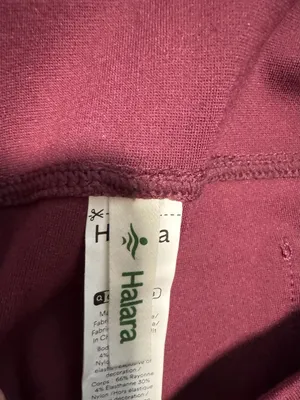 Halara Flare Pants Burgundy Stretch High Waisted Work Pants thumbnail 3