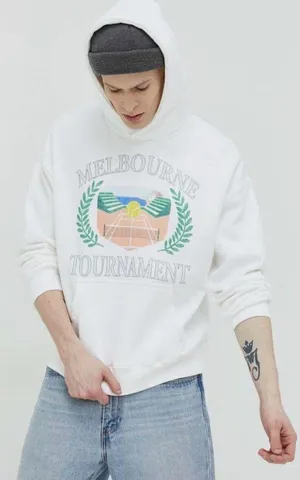 Abercrombie White Melbourne Tennis Sweatshirt thumbnail 1