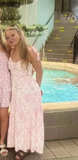 Francesca's Maxi Dress Floral Pink thumbnail 2