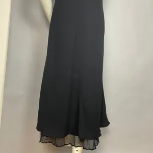 Vintage‎ Jones New York Dress Midi Dress Women 16 Black Sheer Flutter Sleeve thumbnail 6