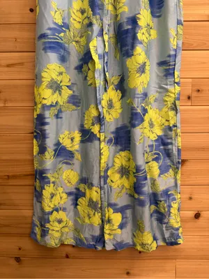 Lyrebird Anthropologist Large Viscose Satin High Rise Wide Leg Pajama Pants thumbnail 4