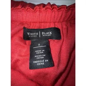 White House Black Market ‎ Paradise Red Hi-Low Blouson Halter Dress Sz: 0 thumbnail 8