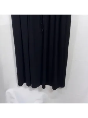 Lake Flower Black Drawstring Waist Maxi Dress thumbnail 4