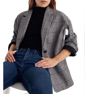 Madewell Oversized Plaid Blazer thumbnail 1