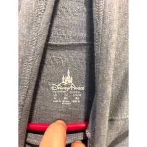 Disney Parks Mickey Minnie Americana Cowl Neck Hoodie Blue Womens L USA Flag‎ thumbnail 6
