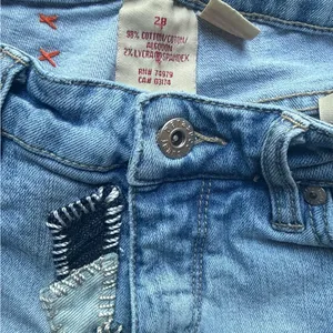 y2k parasuco denim cult Light Blue Embellished usa flag Jeans 28x28 lowrise gems thumbnail 7