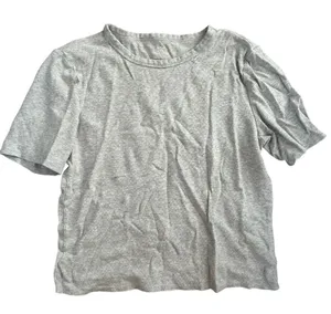 Aerie Gray Short Sleeve Basic Tee thumbnail 1
