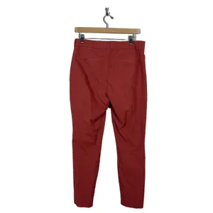 Old Navy Pixie Skinny Solid Pants Rust Red Business Casual Stretch Size 12 thumbnail 4