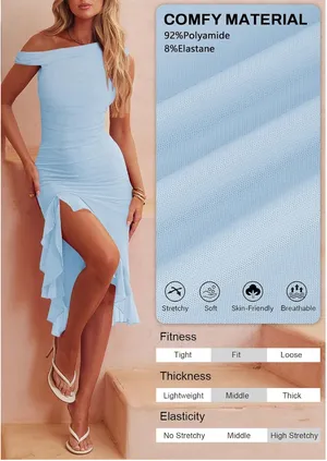 Baby Blue Amazon Dress midi thumbnail 2