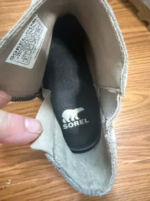 Sorel Joan of Arctic Wedge II Zip Grey Waterproof Suede boot size 8. thumbnail 7