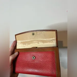 Dooney & Bourke Pebbled Leather Awl Checkbook Organizer Kisslock Trifold Wallet thumbnail 12