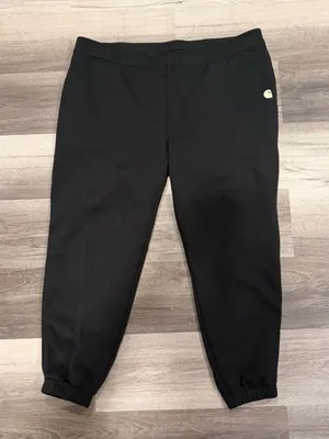Carhartt Women’s Black Relaxed Fit Fleece Jogger Sweatpants Size 1X thumbnail 1
