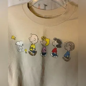 Desert Dreamer Peanuts Cotton Blend Sweatshirt Size small Cream colored thumbnail 2