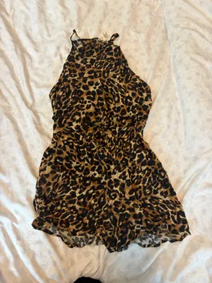 Bebop be you be free cheetah print romper  thumbnail 3