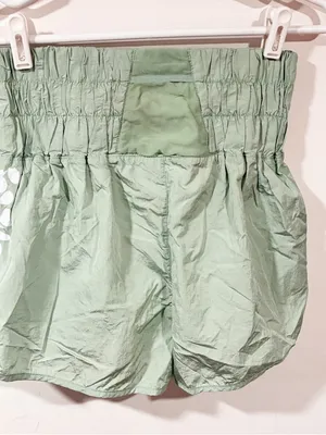 Free People Green Mist‎ The Way Home High Rise Shorts Size Medium thumbnail 4