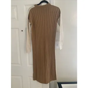 Madewell (re) Sourced Ribbed midi sweater dress Size XXS Viscose , Wool, Alpaca thumbnail 5