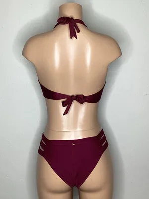 New. PQ & Becca color block bikini. Small. Retails $159 thumbnail 4