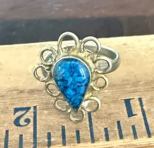 Vintage Silver Tone Ring Size 6 thumbnail 1