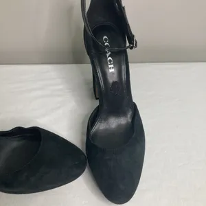 Coach Womens Chrystie Closed Toe Ankle Strap Casual Platforms Fashion Heels 9B thumbnail 2