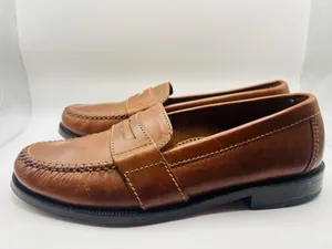Cole Haan Douglas Brown Leather Penny Loafers Size 7 Men’s Classic Dress Shoes Preppy thumbnail 1