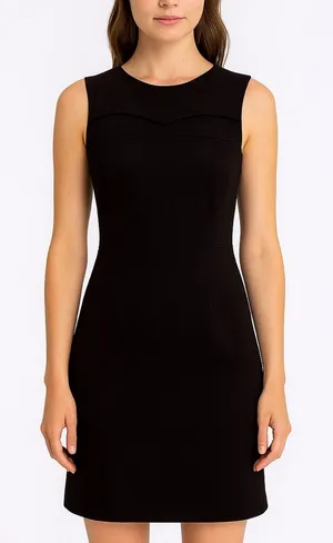 Tory Burch black shift work dress thumbnail 1