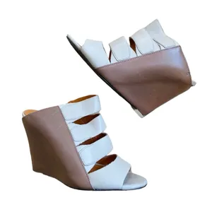 Rebecca Minkoff wedge strappy leather sandal thumbnail 2