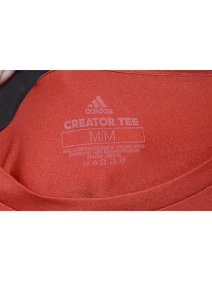 Adidas Creator Tee Kansas Jayhawks Shirt Medium Red Blue Team Logo Crew thumbnail 3