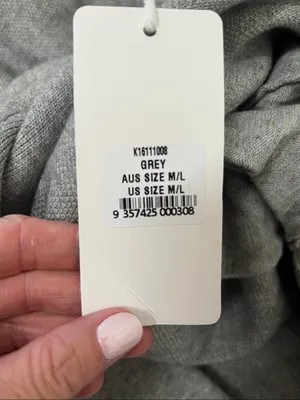 NWT Little Lies Minimalist Gray Open-Front Coatigan size M/L thumbnail 6