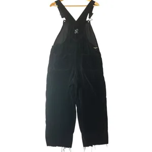 Disney Mickey‎ Mouse Women's M Bib Overalls Pants Velvet VTG Jumpsuit Velour thumbnail 4