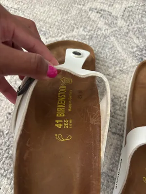 White Birkenstock Sandals thumbnail 2