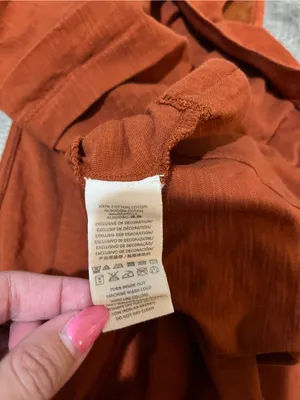 FREE PEOPLE Libertine Embroidered Open Back Tank in Rust thumbnail 6