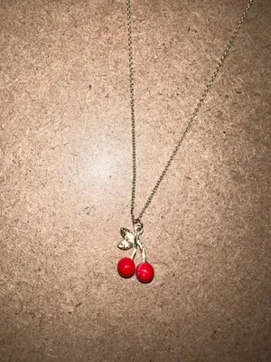 Cherry Necklace Gold thumbnail 3