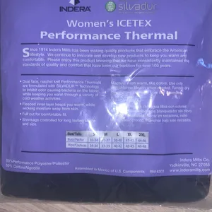 NWT Indera Women's Medium Black ICETEX Thermal Top thumbnail 4