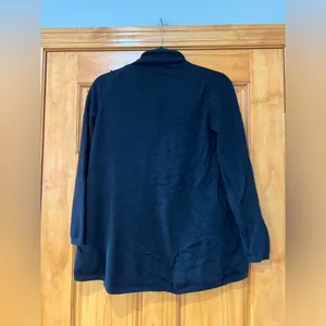 Zara Knit Black Open Front Cardigan thumbnail 2
