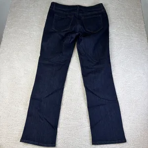 Women's NEW Loft Size 10/30 Petite Straight Leg Dark Wash Jeans thumbnail 6