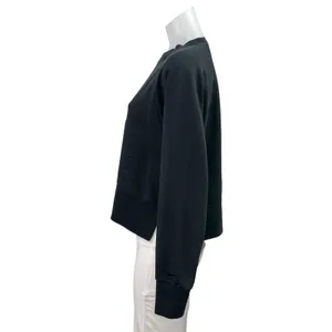 Nike Dri Fit Versa Black Crew Neck Long Sleeve Pullover Sweater Sweatshirt Top S thumbnail 2