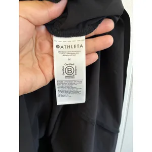 Athleta Womens Black V-Neck Tiered Midi Dress Adjustable Straps Size M thumbnail 7