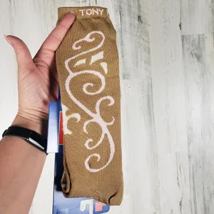 NWT Justin Boots Fashion Cushioned Sole Over The Calf Socks Women's Size Small thumbnail 8