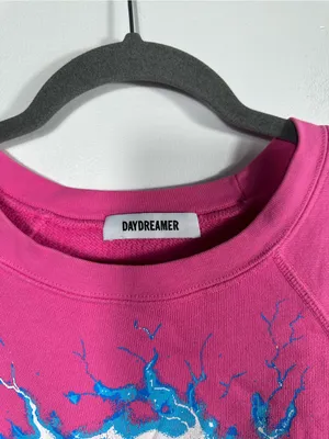 Daydreamer Slayer‎ Electrified Sweatshirt Womens S Pink Skull Graphic Band thumbnail 5