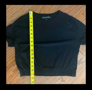 Derek Heart cropped short sleeve t-shirt - Size Medium thumbnail 7