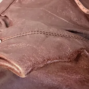 HOBO Burgundy Leather Shoulder Tote Bag Y2K Vintage Brown Slouchy thumbnail 12