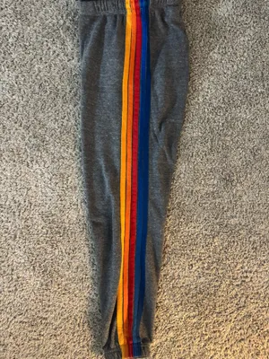 Aviator nation 5 STRIPE SWEATPANTS - HEATHER GREY thumbnail 3
